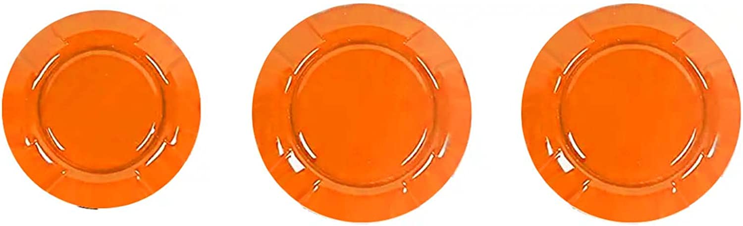 Exterior Door Key Jack Trim Cover Door Lock Cover for 2018-2021 Wrangler JL JLU & Gladiator JT, Orange - Delicate Leather