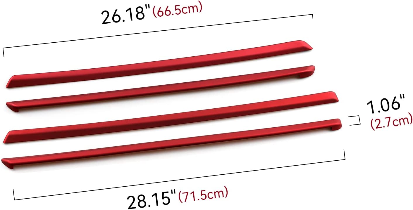 4PCS Car Door Decoration Strips Sticker ABS Decal Trim Cover Compatible with F34 3GT 2013 2014 2015 2016 2017 2018 2019 2020 Accessories -- ONLY for F34 - Delicate Leather