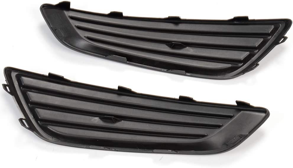 Fog Lights, Compatible with Ford Focus S/SE Models 15-18 Left Driver and Right Passenger Side (Without Fog Lamp Hole) - Delicate Leather