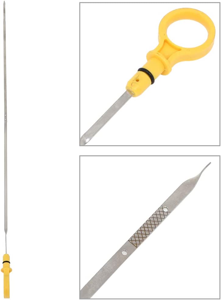 Oil Dipstick 29.53"x 1.34"x 0.32" Oil Level Indicator Fit For For F-150 5.4L V8 2004-2008 For Mark LT 5.4L V8 2006-2008 - Delicate Leather