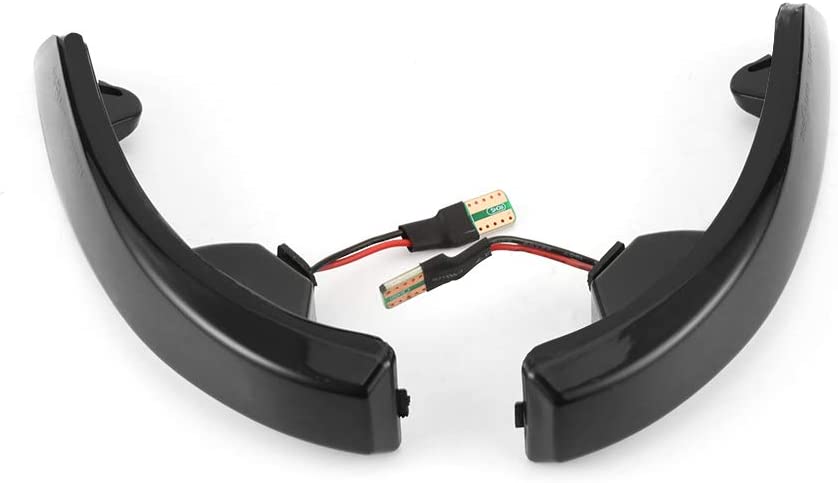 Smoked Lens Dynamic Sequential Led Side Wing Rearview Mirror Lights Turn Signal Blinker Lamp for Ford Focus Mk2 Mk3 Mk4 Mondeo - Delicate Leather