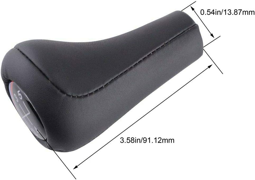 Auto 5 Speed Manual Gear Shift Knob Custom-fit for E34 E39 M5 M3 M6 E36 E46 E21 E30 Car Spare Parts - Delicate Leather