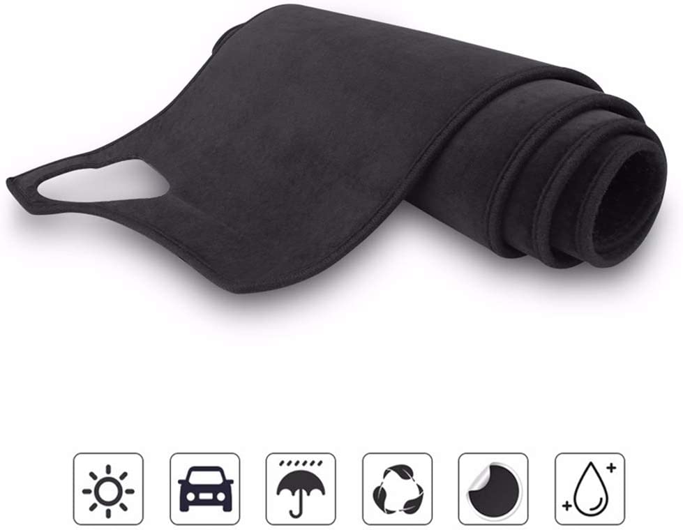 Car Auto Dashboard Cover for Left Hand Drive Dashmat Pad Carpet Dash Mat - Delicate Leather