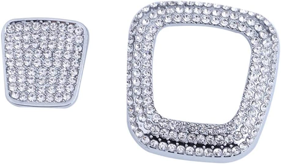 Pursuestar 4Pcs/Set Bling Bling Crystal Seat Headrest Button Cover Car Interior Trim Sticker Decals Custom-fit for A B Class GLB GLA CLA 2019 2020 2021 2022 - Delicate Leather