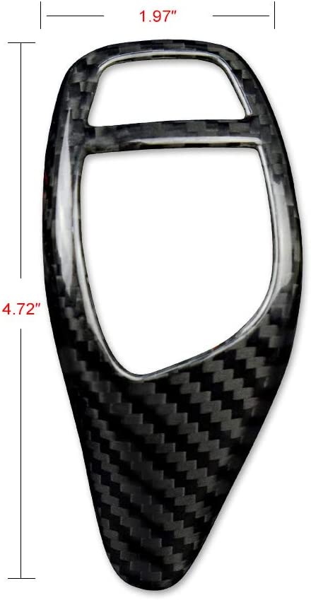 Carbon Fiber Car Gear Shift Knob Cover Interior Trim for F20 F21 F22 F23 F30 F32 F33 F34 F35 F36 F06 F12 F13 F25 F26 F15 F16 I8 Accessories - Delicate Leather