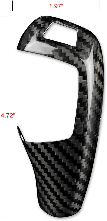 Carbon Fiber Car Gear Shift Knob Cover Interior Trim for F20 F21 F22 F23 F30 F34 F35 F10 F11 F07 F18 F15 F16 F01 X3 X4 Accessories - Delicate Leather