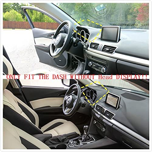 3 Axela BM BN 2014-2018 Accessories LHD Interior Anti Slip Dashboard Carpet Dashboard Cover Sun Cover Pad Dash Mat Cover 1PCS - Delicate Leather