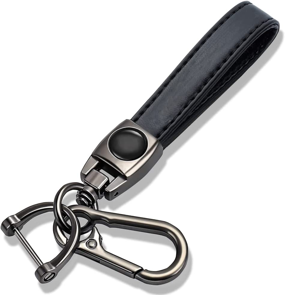 key chain car keyring accessories suitable men and women business gifts birthday gifts (1 piece) - Delicate Leather