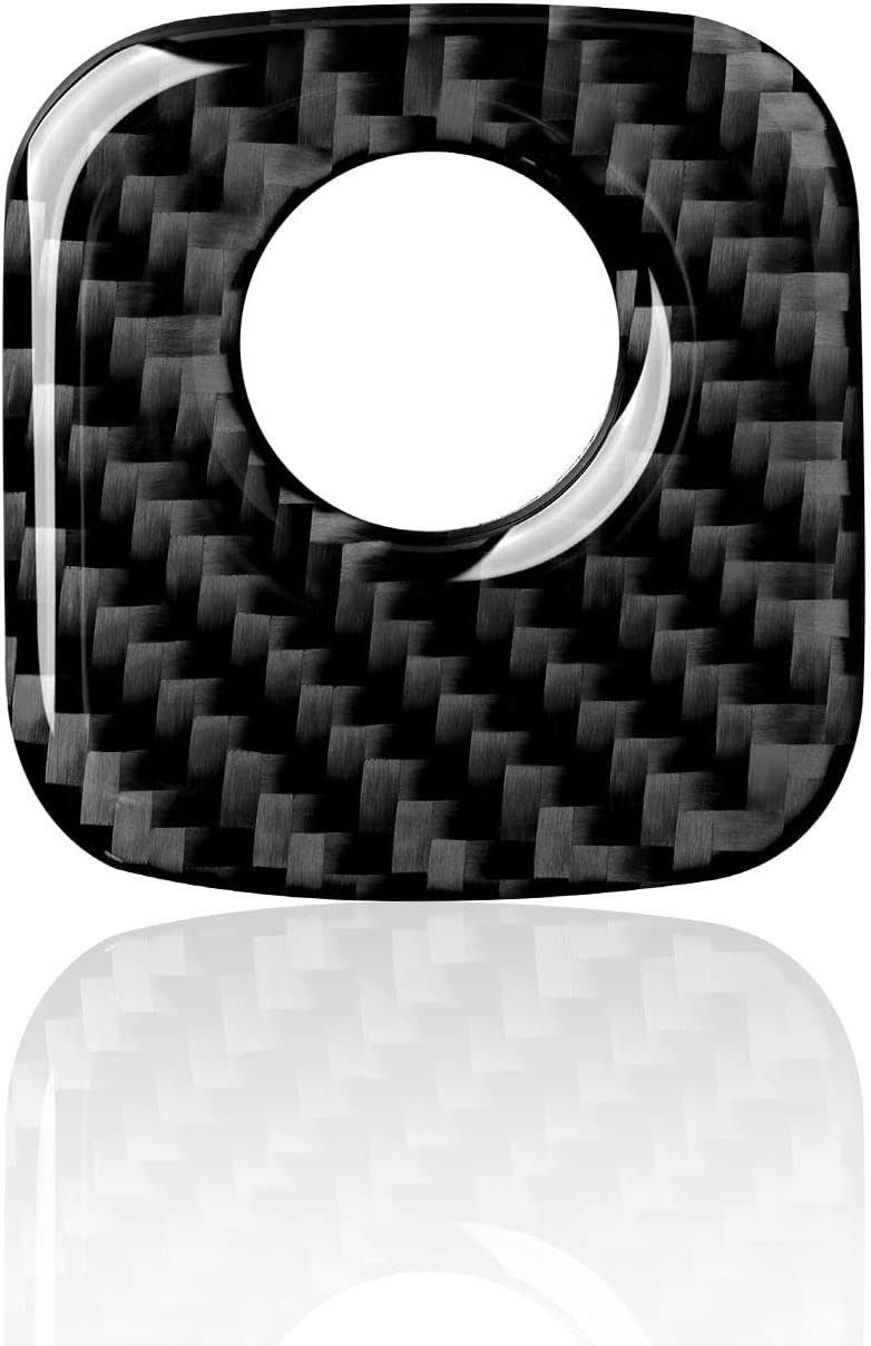 Car Co-Pilot Storage Box Switch Sticker Decal Carbon Fiber Interior Trim Cover Compatible with C6 2005 2006 2007 Car Accessories - Delicate Leather