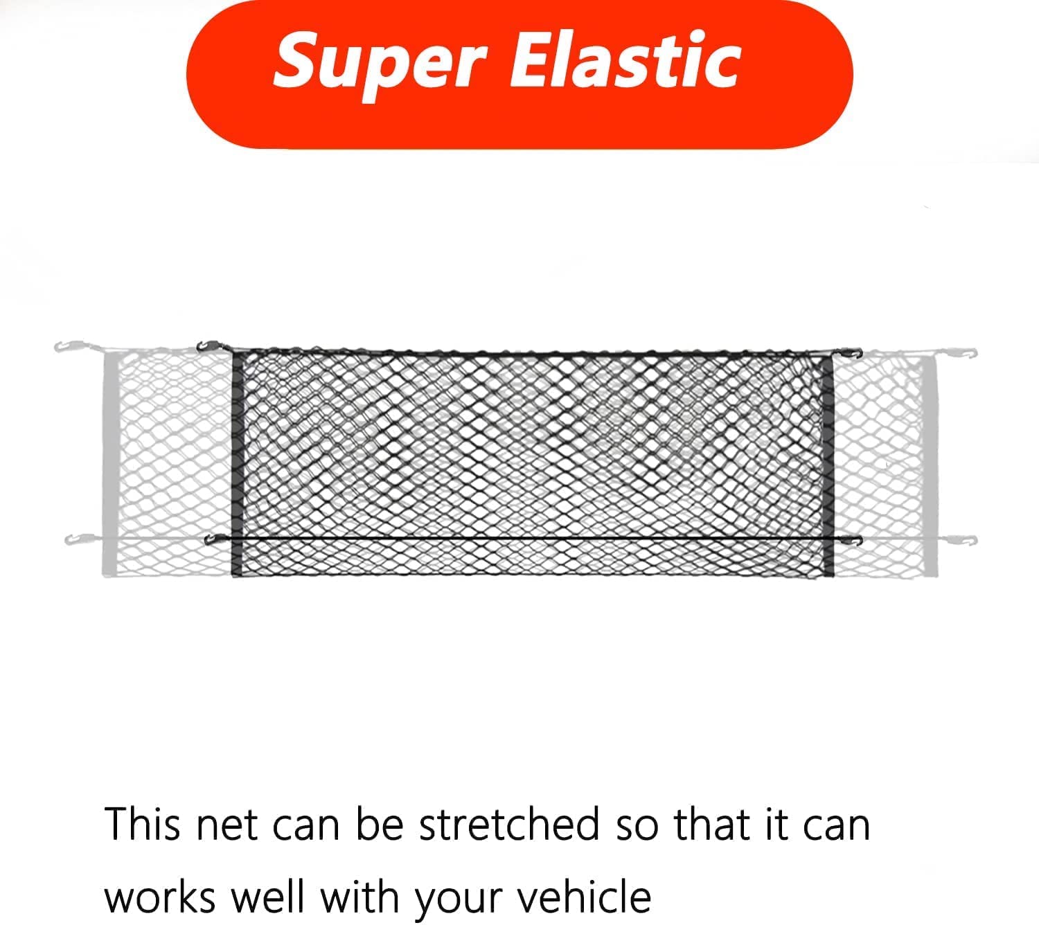 Cargo Net Compatible with 2015 to 2022 Chevy Tahoe Gmc Yukon - Delicate Leather