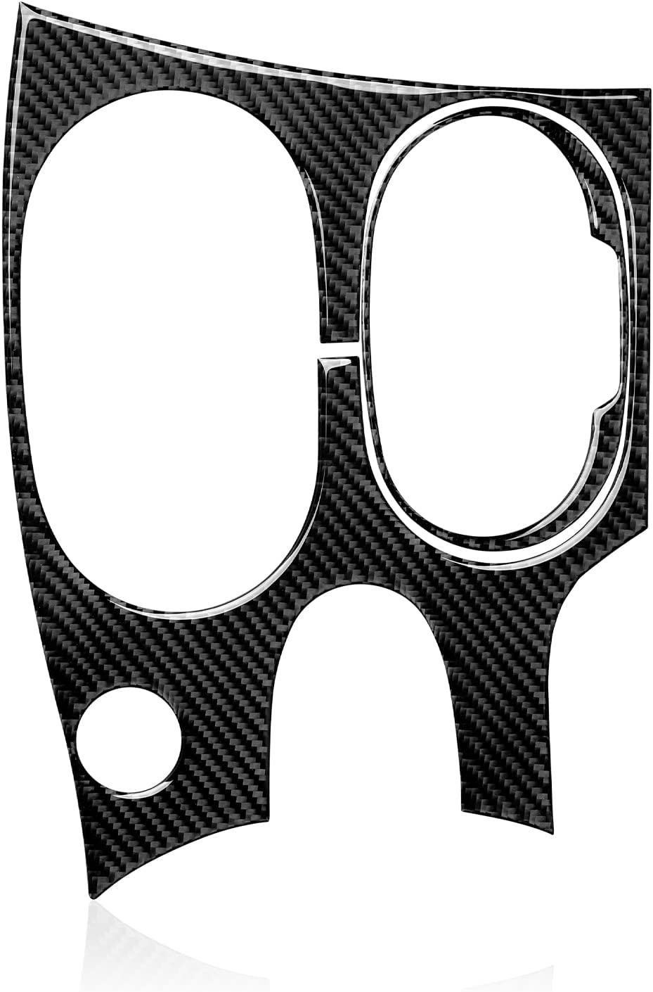 Car Engine Start Stop Button Sticker Decal Carbon Fiber Interior Trim Cover Compatible with C6 2005 2006 2007 Accessories - Delicate Leather