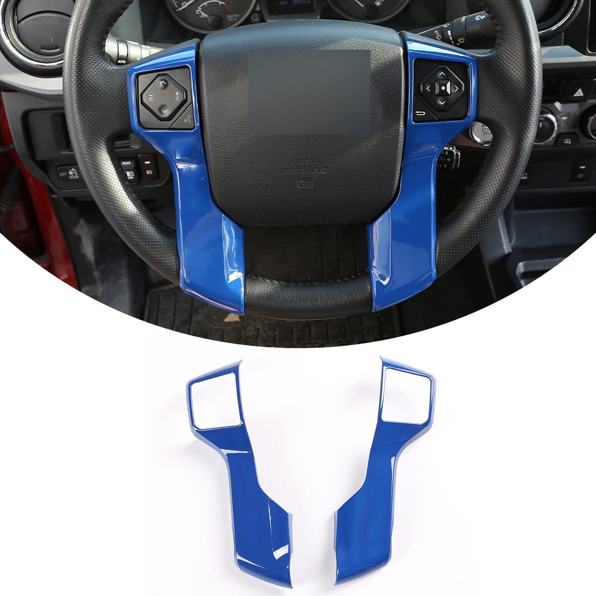 Car ABS Steering Wheel Moulding Cover Trims Stickers Accessories - Delicate Leather