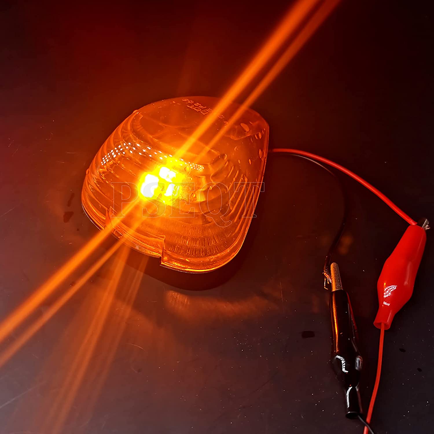 Cab Roof Marker Lights 10 LED Amber Top Clearance Running Lights Super Duty Pickup Trucks SUV - Delicate Leather