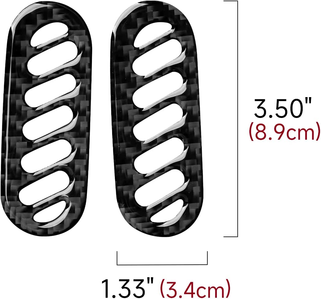 Carbon Fiber Door A-Pillar Air Outlet Sticker Decal Interior Trim Cover for C5 1998 1999 2000 2001 2002 2003 2004 Accessories - Delicate Leather