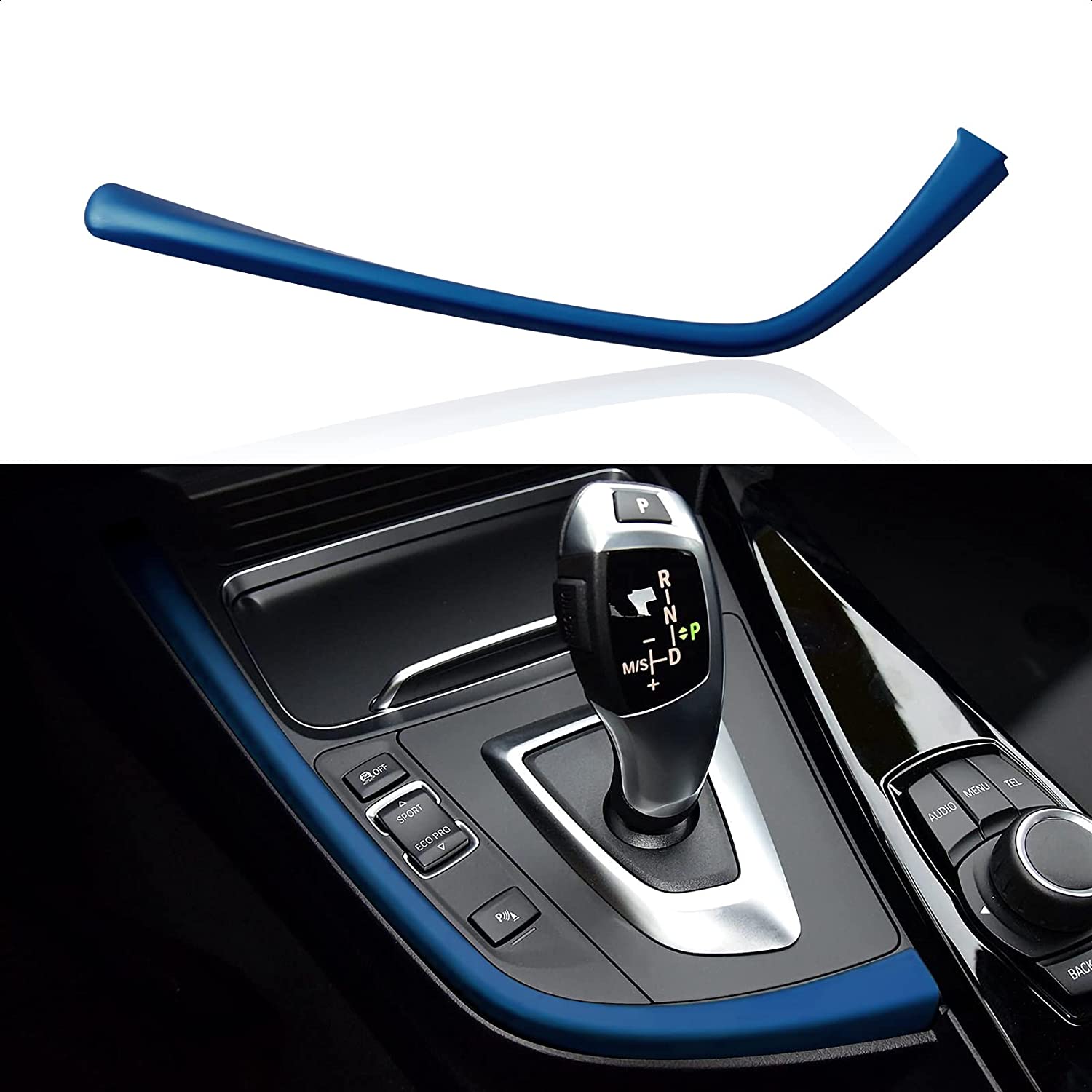 Car Gear Shift Cover Panel Sticker Decal ABS Trim fit for F30 F31 F34 3GT F32 F33 F36 3 4 Series Car Accessories - Delicate Leather