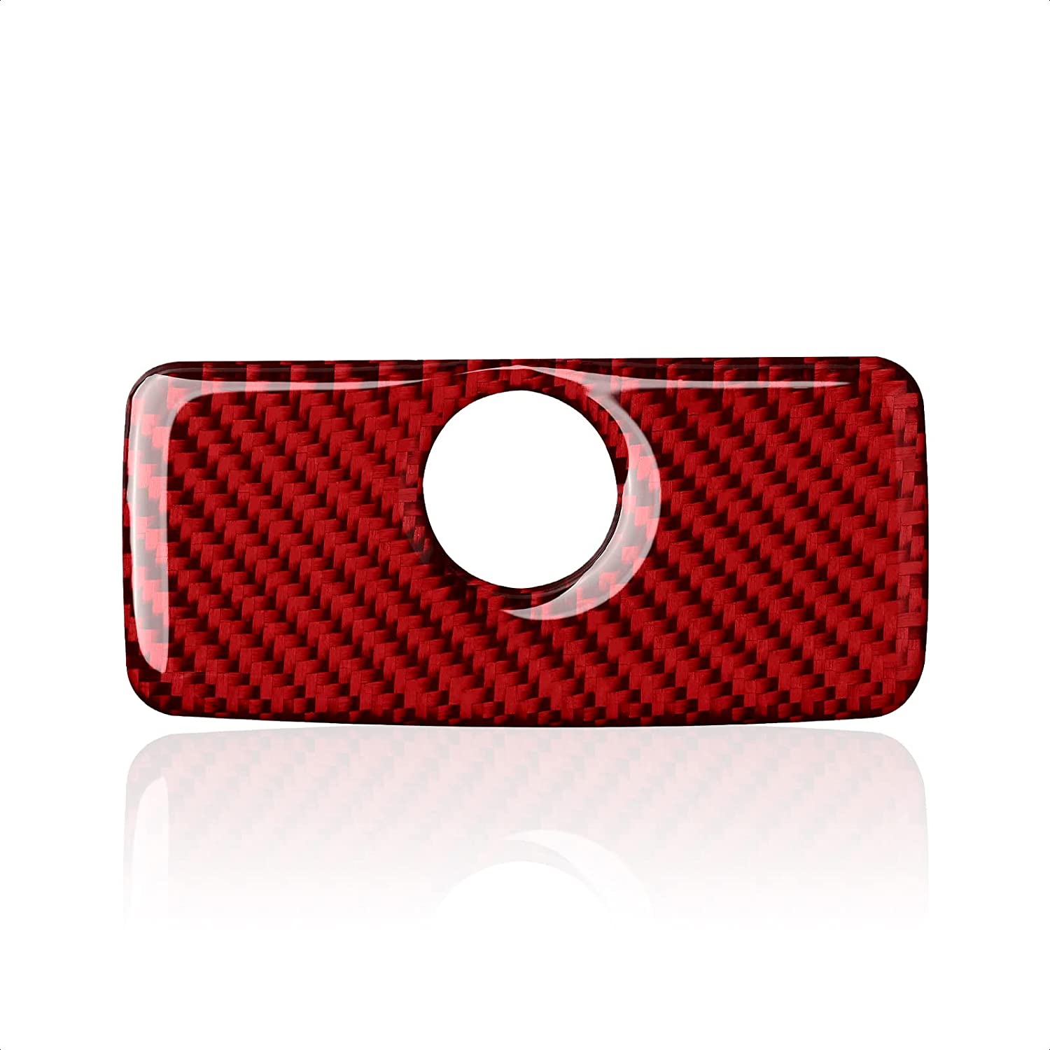 Carbon Fiber Car C0-Pilot Storage Box Sticker Decal Interior Trim Cover for Camaro 2010 2011 2012 2013 2014 2015 Accessories - Delicate Leather