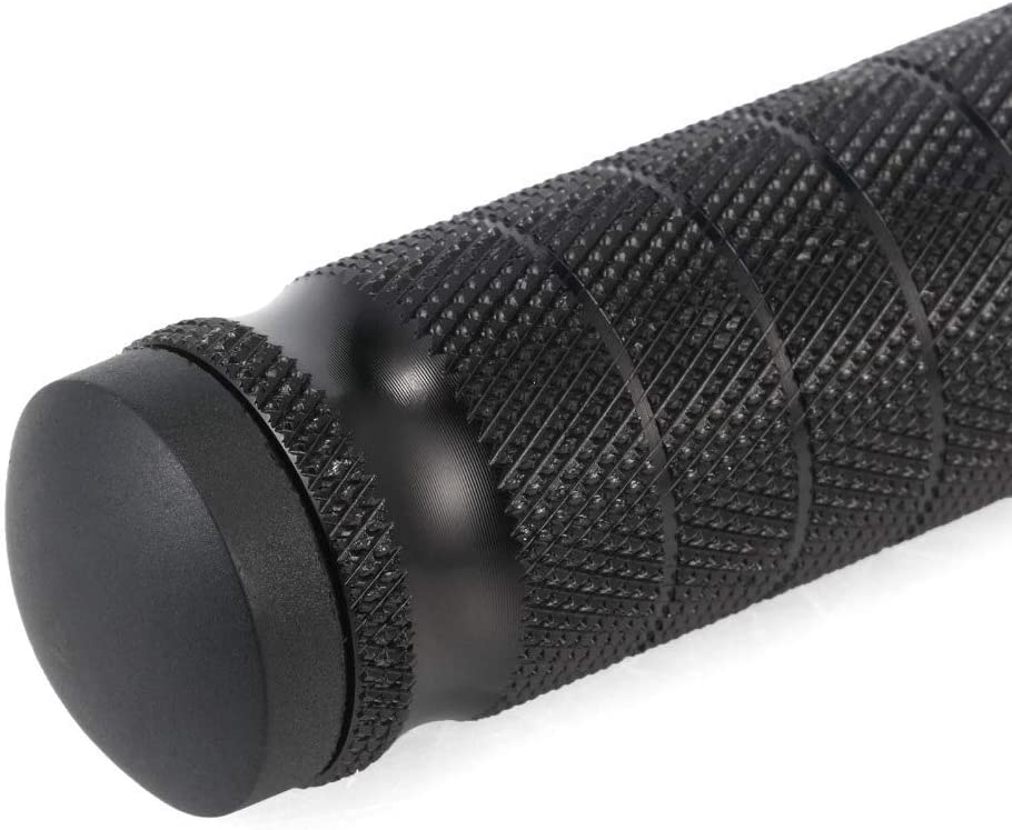 8mm CNC Motorcycle Knurled Foot pegs Front Footpeg Anti-Skid Rearsets Footrest Passenger Pedal Universal - Delicate Leather