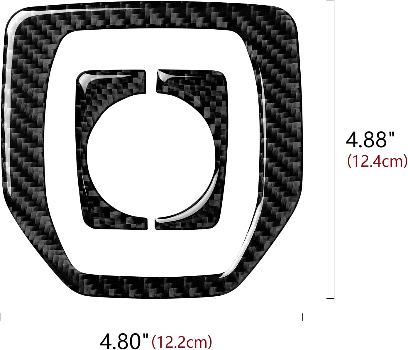 Car Gear Shift Trim Center Console Panel Cover Sticker Carbon Fiber Decal fits for Giulia Stelvio 2017 2018 2019 Accessories - Delicate Leather