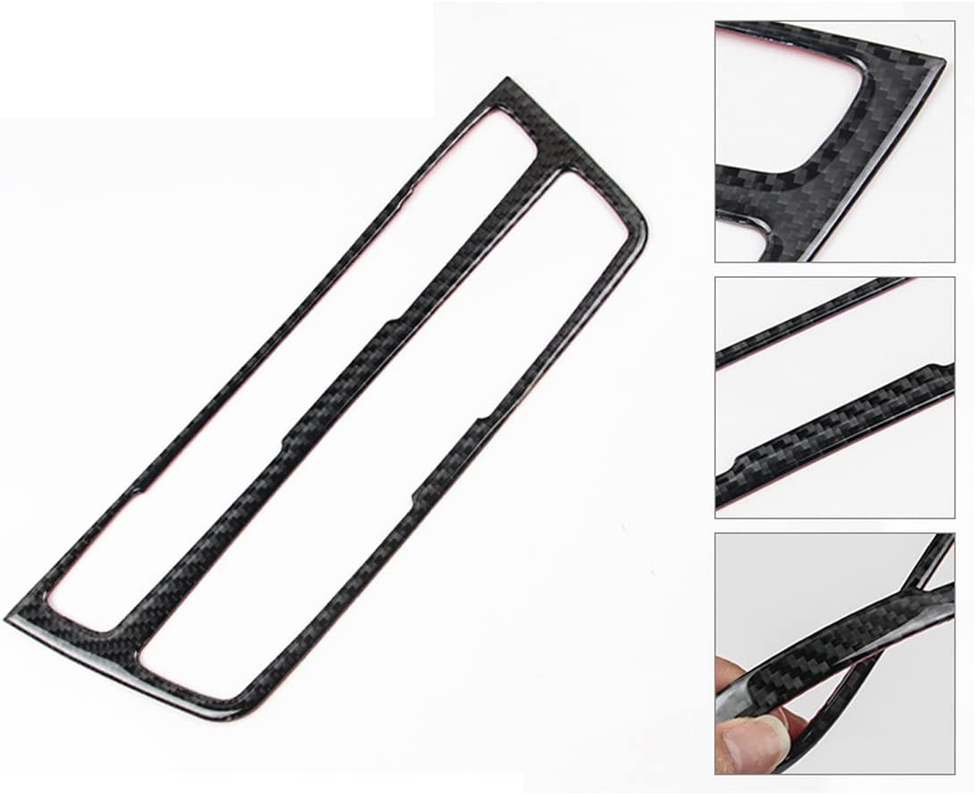 Center Consoles Multimedia CD Control Panel Decoration Frame Cover Trim, Real Carbon Fiber, Compatible with 3 Series F30 F31 2012-2018, GT F34 2014-2018, 4 Series F32 F33 F36 2014-2019 - Delicate Leather