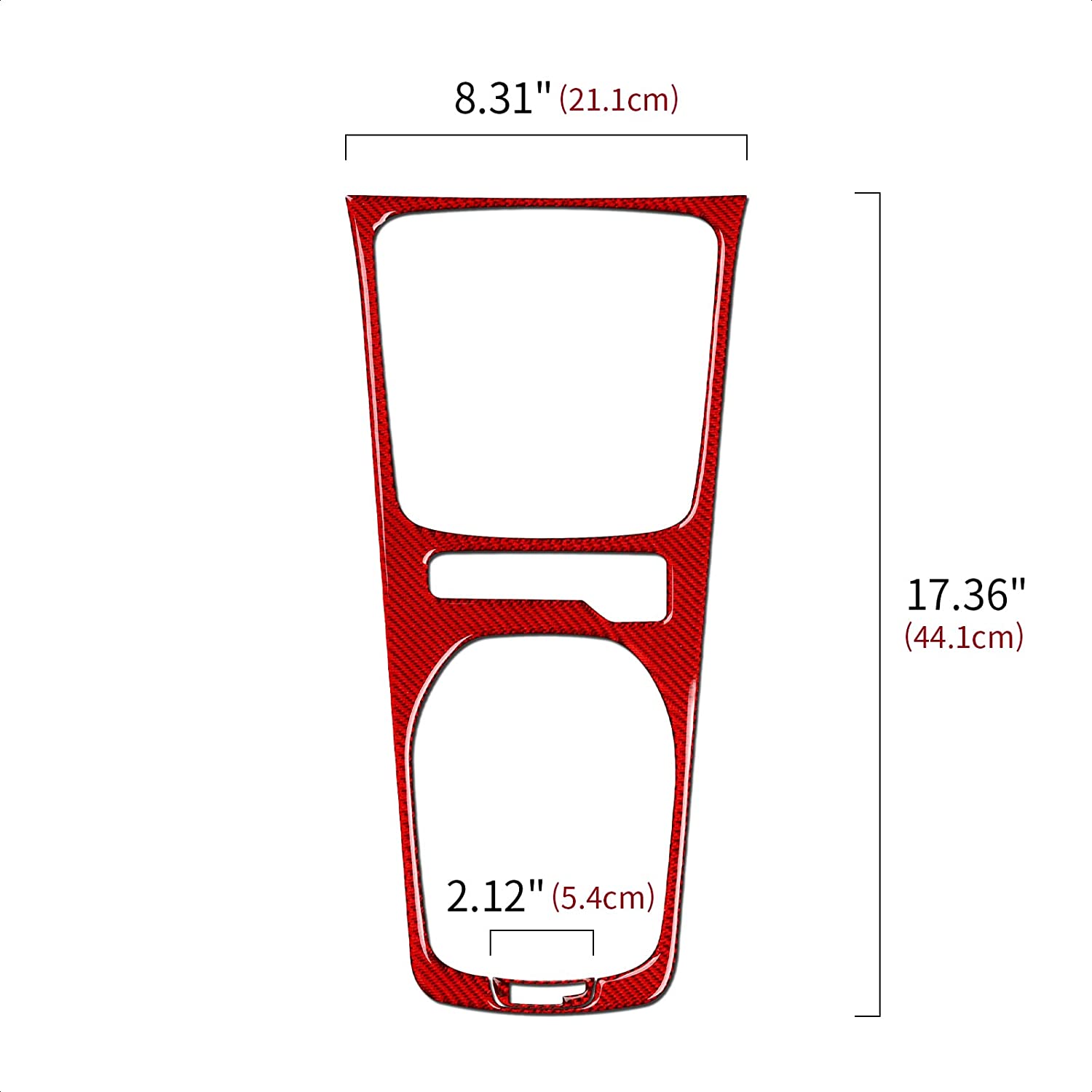 Carbon Fiber Car Gear Shift Panel Sticker Decal Interior Trim Cover for Camaro 2010 2011 2012 2013 2014 2015 Accessories - Delicate Leather