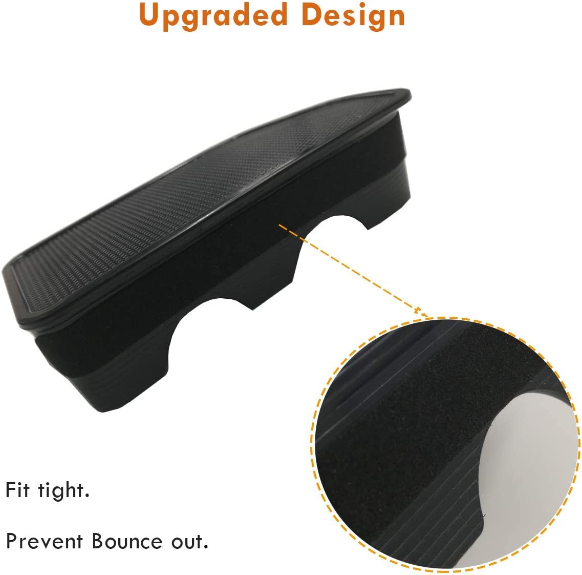 Bed Rail Stake Pocket Covers Compatible with 2014-2018 Sierra 1500 and Silverado Stake Pocket Hole Plug Covers 1500/2500/2500HD/3500HD(Set of 2) - Delicate Leather