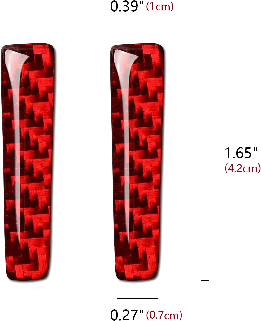 Car Gear Shift Knob Sticker Decal Carbon Fiber Interior Trim Cover Compatible with Mustang 2015 2016 2017 2018 2019 2020 Accessories - Delicate Leather