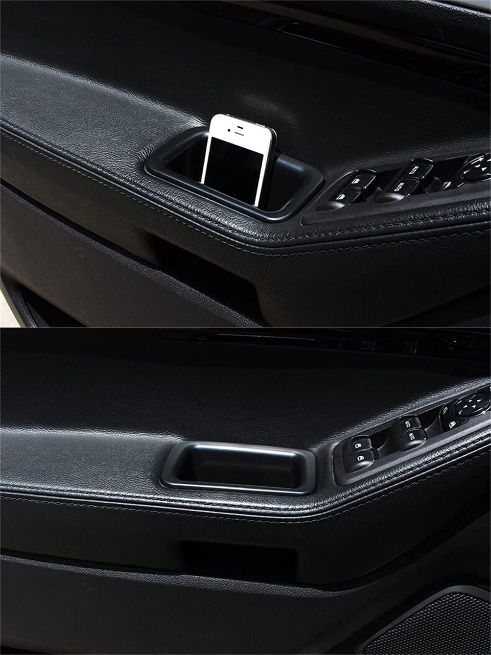 Front Row Door Side Storage Box Armrest Phone Container Door Organizer Handle Pocket ABS Tray Insert Glove Pallet…