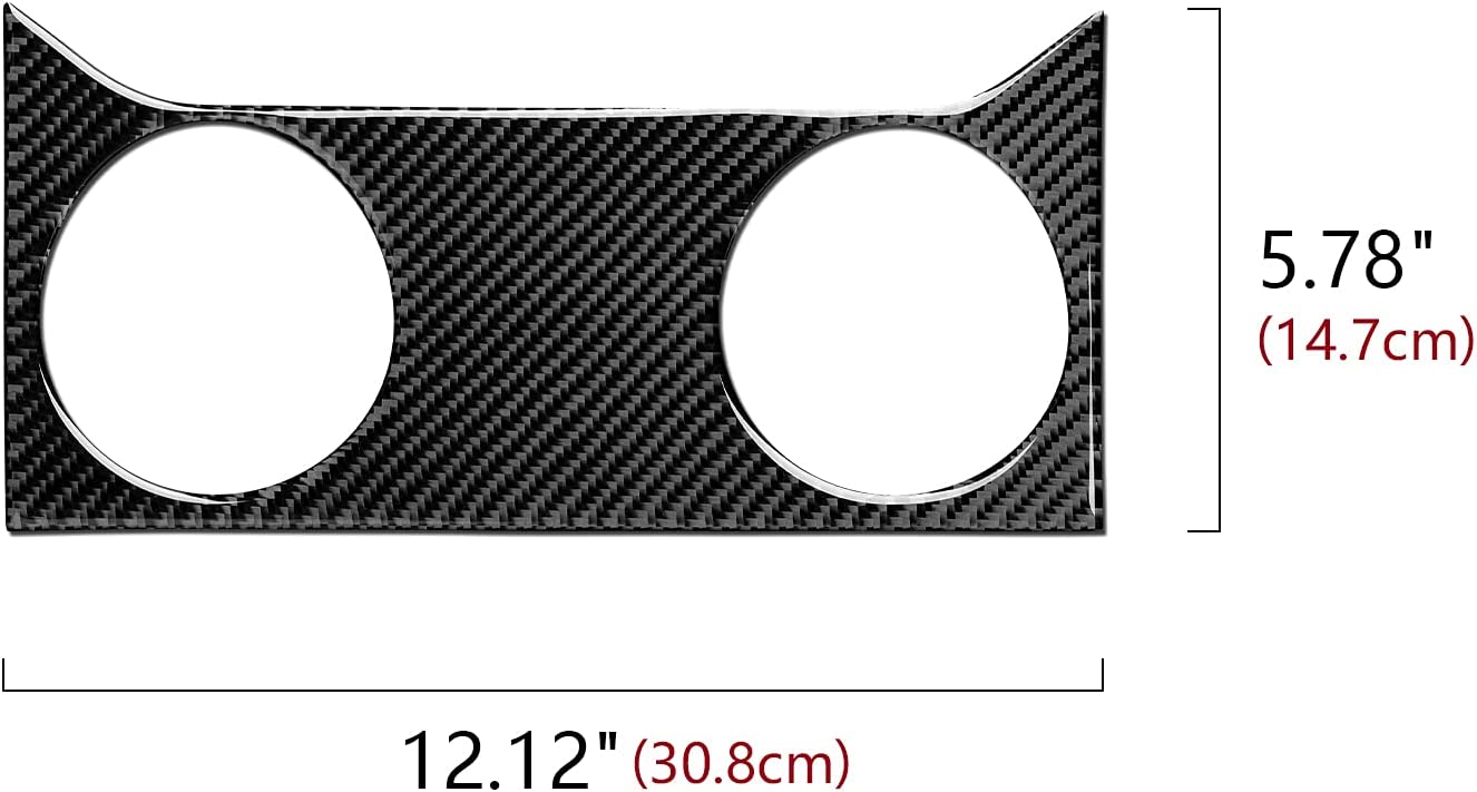 Carbon Fiber Car Interior Center Air Vents Trim Sticker Decal Cover for Mustang GT 2005 2006 2007 2008 2009 S197 Accessories - Delicate Leather