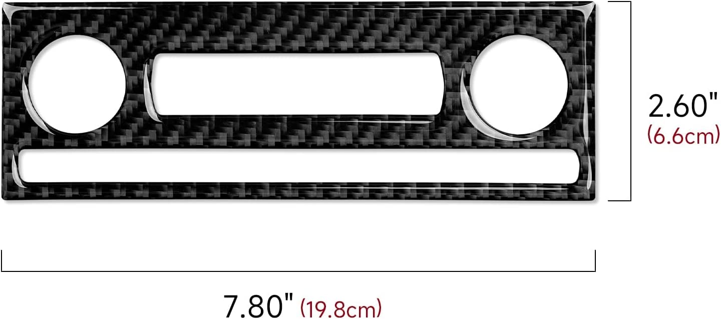 Car Central Air Outlet Sticker Decal Carbon Fiber Interior Trim Cover - Delicate Leather