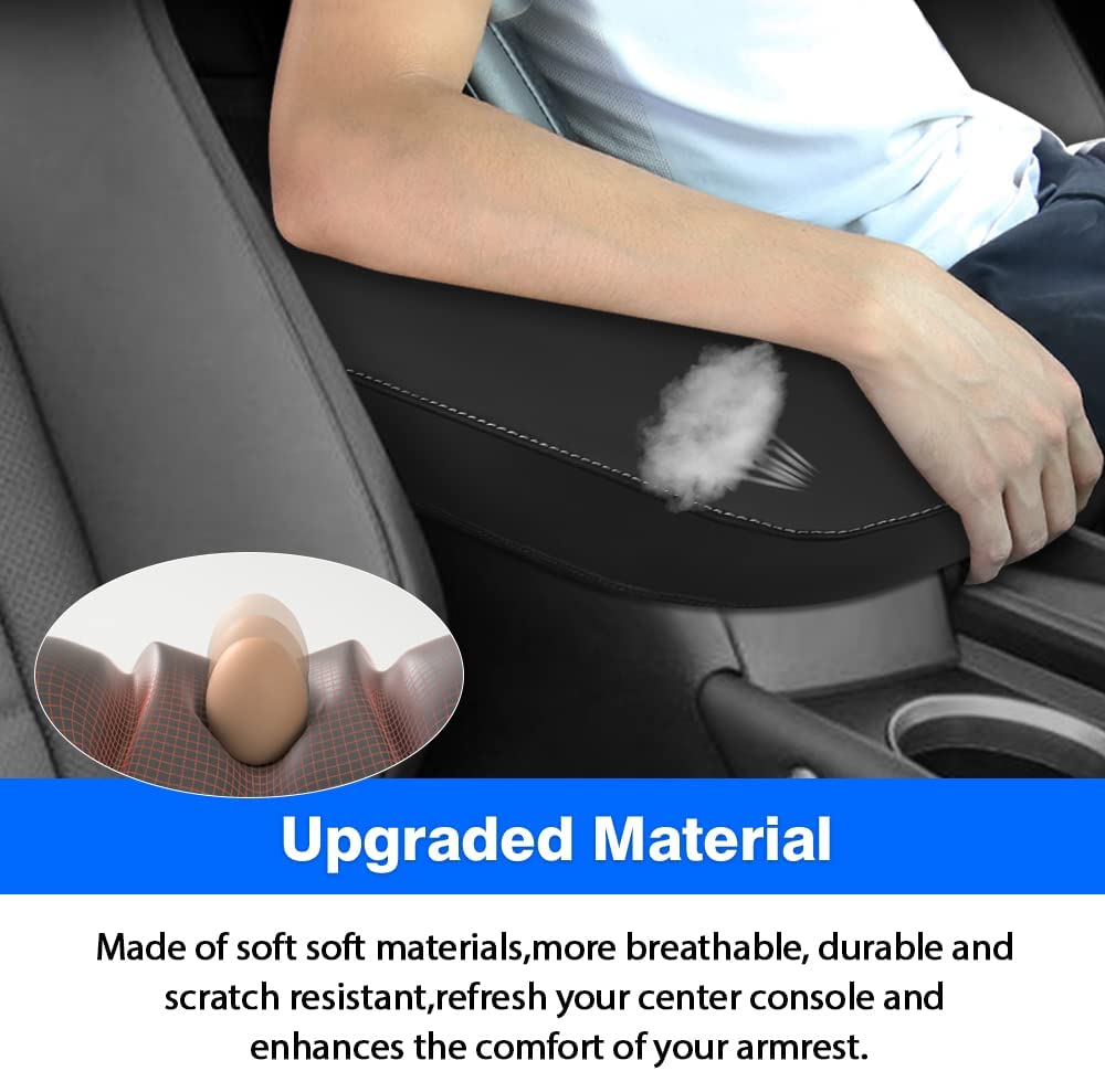 Custom Fit for Center Console Cover 2015-2020 2021 NX NX300h/NX300/NX200t Accessories Armrest Cover Anti-Scratch Leather Protector - Delicate Leather