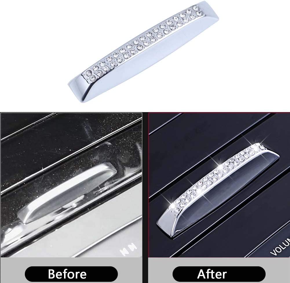 Pursuestar Bling Bling Crystal Water Cup Cover Car Interior Trim Sticker Decals Car Interior Accessories for A B Class GLB GLA CLA 2019 2020 2021 2022 - Delicate Leather