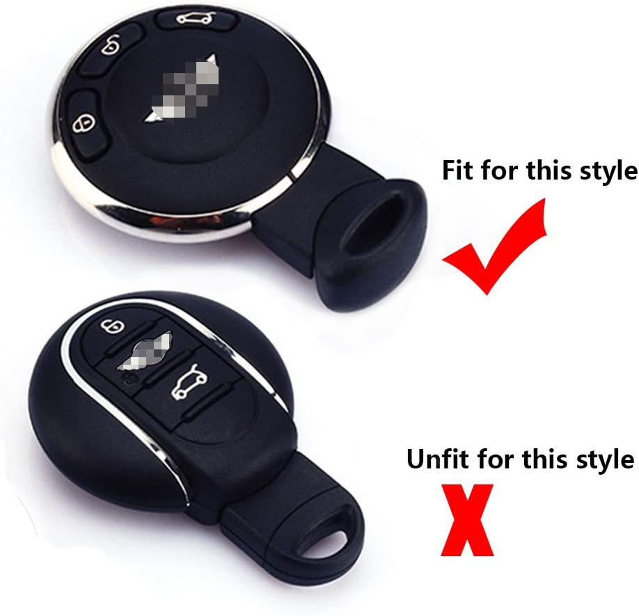 Aluminum Remote Control Key Ring with Keychain Protective Ring Replacement Key Fob Ring Rim Trim Cover Car Key Decoration Accessories - Delicate Leather