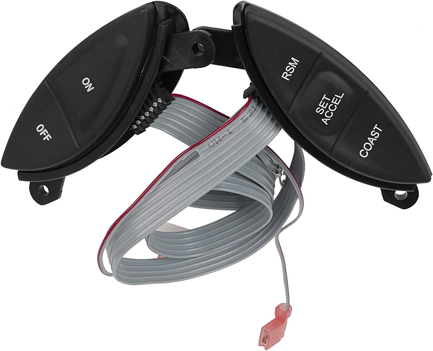 Steering Wheel Mounted Cruise Control Switch Replacement for 1998-2003 Ford F-150 Ranger Explorer | 1998-2001 Mercury Mountaineer, Replaces# F87Z9C888BB, F87A9D809BA, SW-5928 - Delicate Leather