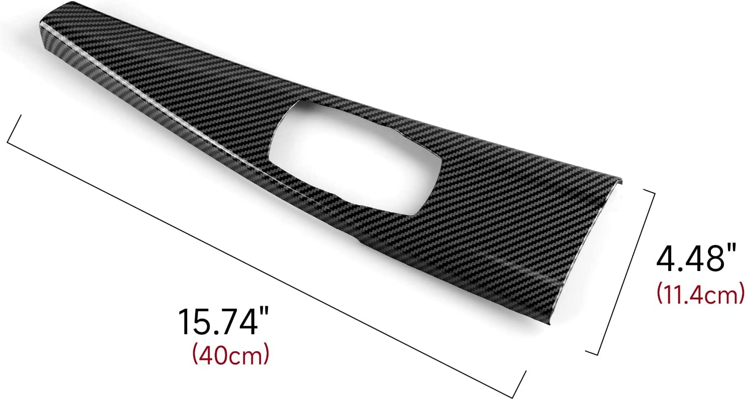 Car Multimedia Cover Sticker Wrap Carbon Color ABS Decal Trim fits for F30 F31 F34 3GT F32 F36 Accessories - Delicate Leather