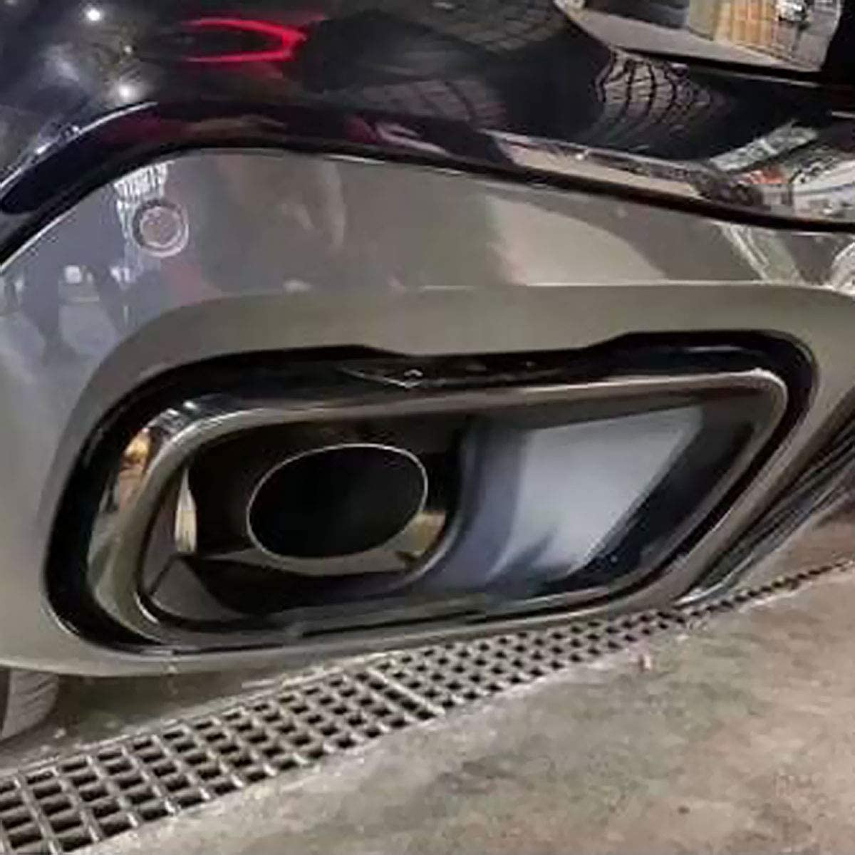 Stainless Steel Exterior Accessories Exhaust Muffler Tail Pipe Trim Cover 2pcs For X5 G05 X7 G07 2019-2021 M Sport Version - Delicate Leather