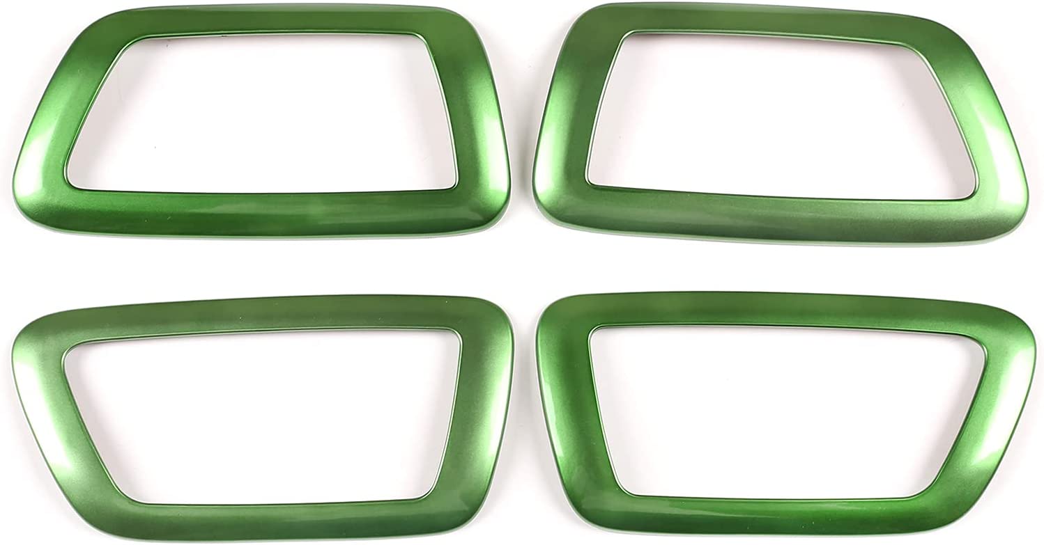 ABS Inner Car Look Interior Door Handle Panel Cover Trim - Delicate Leather