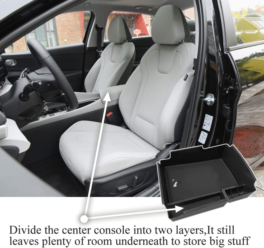 Stem Cap 4pcs Universal Car Tire Valve Stem Caps Air Cover Center Console Armrest Storage Box Compatible with Elantra 2017 2018 2019 2020 ABS Tray Insert Organizer Glove Pallet Accessories - Delicate Leather