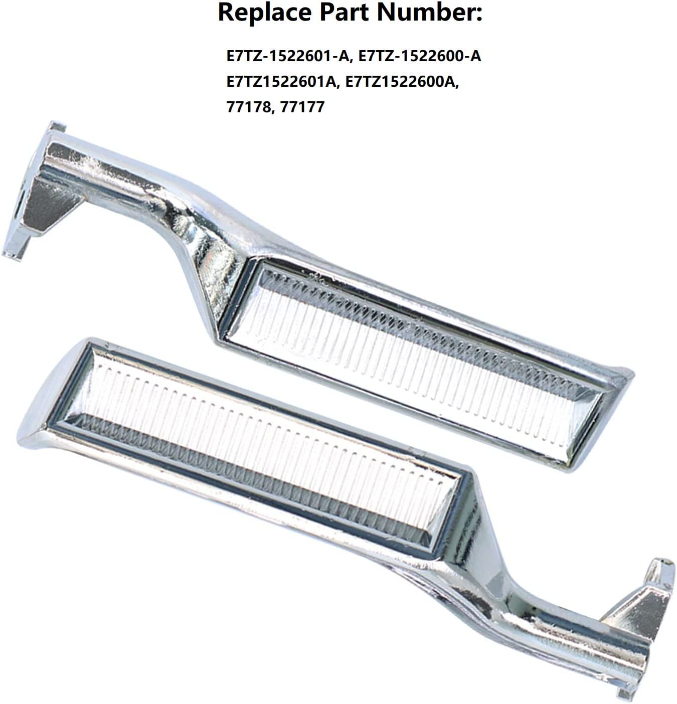 Interior Door Handle All Metal Handle Compatible with Ford Bronco F150 F250 F350 F53 F59 F800 1987-1996 Front Rear Left and Right Side Replaces# 77178 E7TZ-1522601-A - Delicate Leather