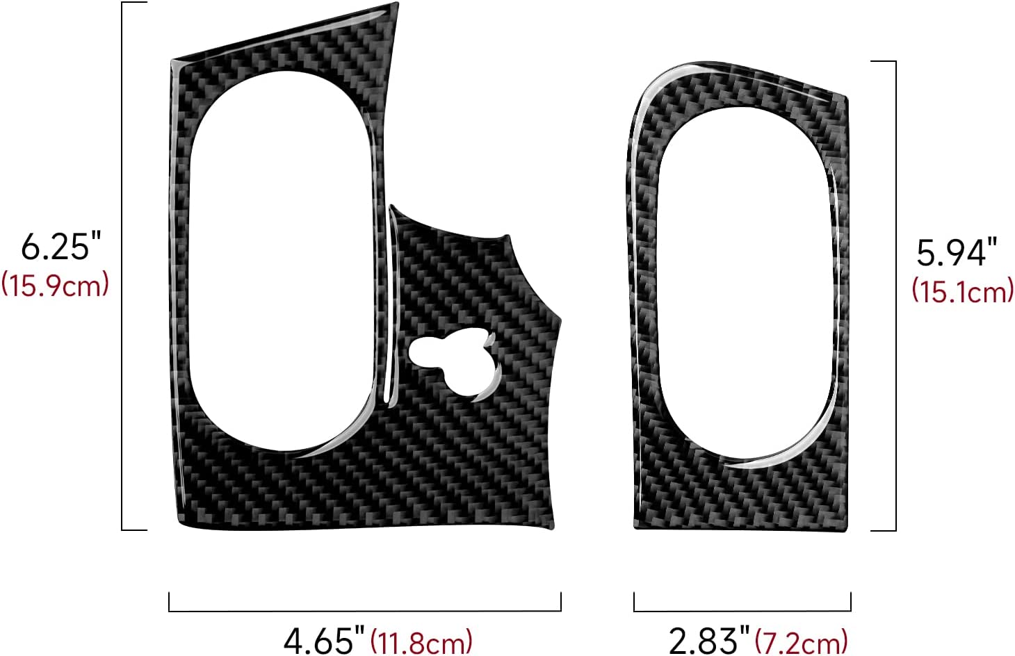 Car Air Outlet Vent Sticker Decal Carbon Fiber Interior Trim Cover - Delicate Leather