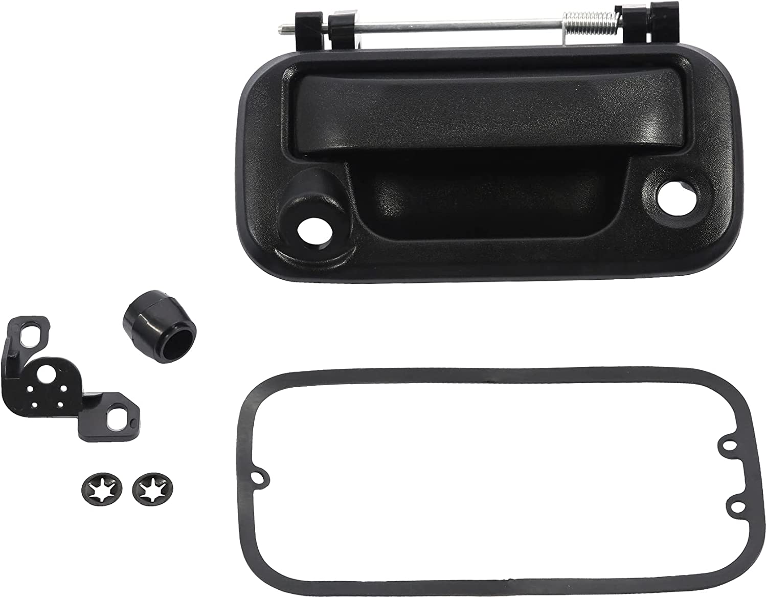 Tailgate Handle Exterior, with Camera Bracket, Compatible with 2004-2016 Ford F150 F250 F350 F450 F550 Super Duty Explorer Lobo,Lincoln Mark LT Replace#8L3Z-9943400-AC, 81076 - Delicate Leather