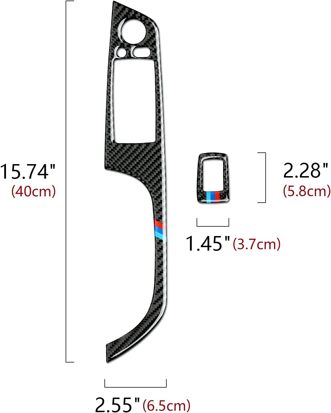 Car Window Lift Switch Sticker Decal Carbon Fiber Trim fits for E92 E93 Coupe Convertible Accessories - Delicate Leather