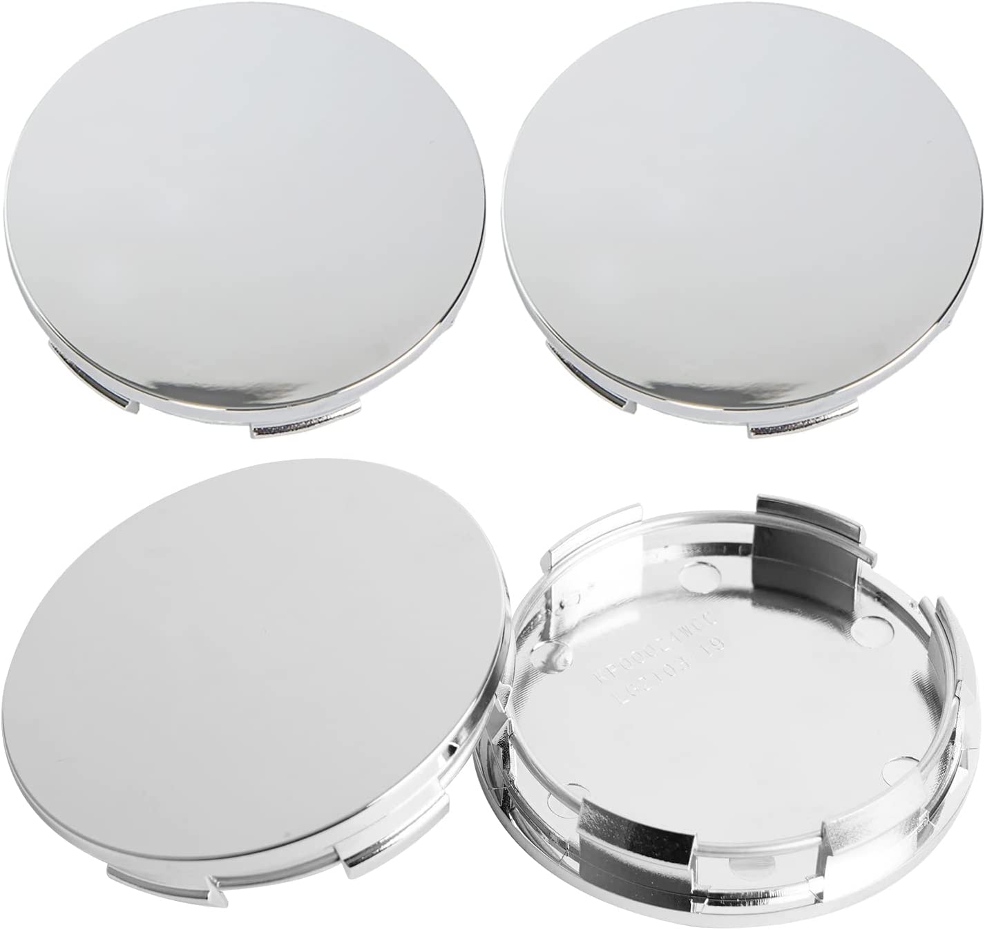 69MM Wheel Center Caps Compatible with 44732S9AA00 Rims Center Hub Caps Covers 2.7 Inch Wheel Caps (4 PCS) - Delicate Leather