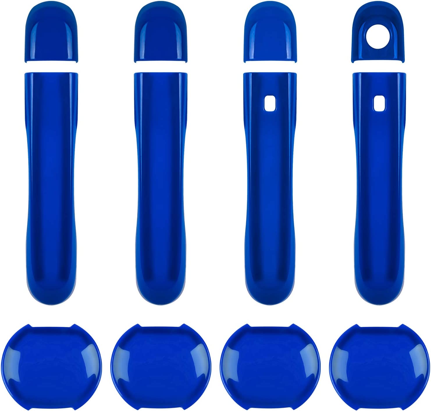 Door Handle Cover with Smart Keyhole and Cup Bowl Cover Trim Combo Fit for 2015 - 2021 Renegade(12 PCS) - Delicate Leather