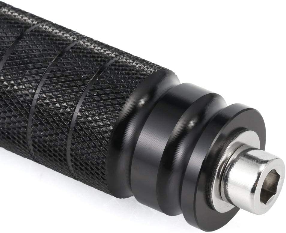 8mm CNC Motorcycle Knurled Foot pegs Front Footpeg Anti-Skid Rearsets Footrest Passenger Pedal Universal - Delicate Leather