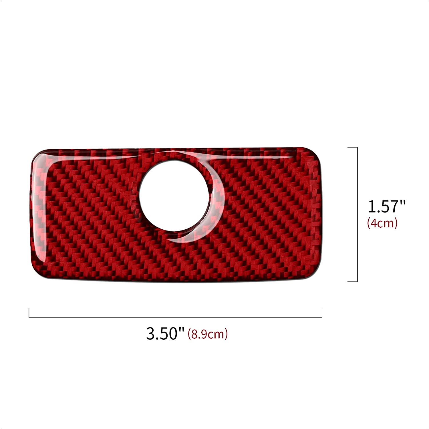Carbon Fiber Car C0-Pilot Storage Box Sticker Decal Interior Trim Cover for Camaro 2010 2011 2012 2013 2014 2015 Accessories - Delicate Leather