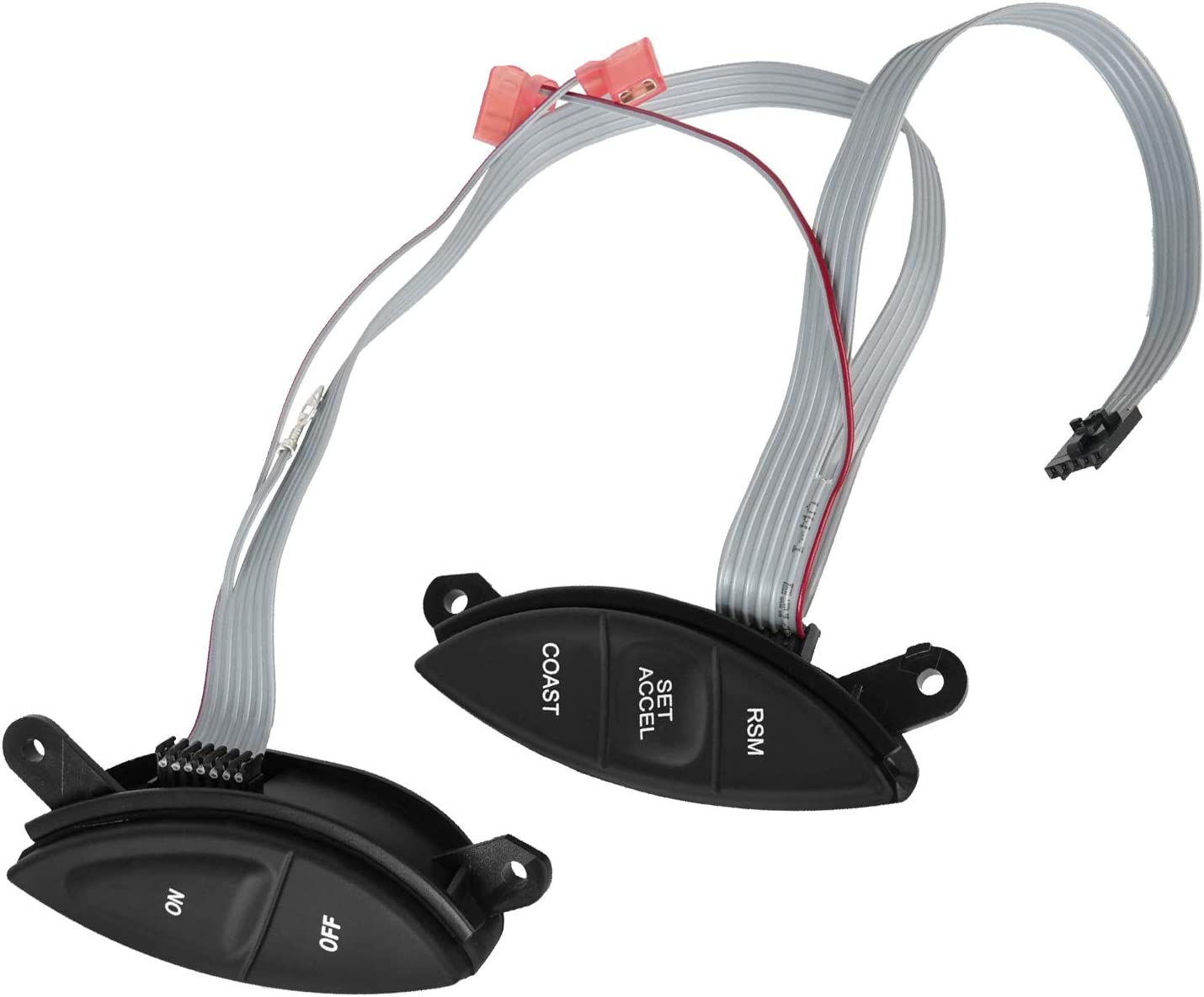 Steering Wheel Mounted Cruise Control Switch Replacement for 1998-2003 Ford F-150 Ranger Explorer | 1998-2001 Mercury Mountaineer, Replaces# F87Z9C888BB, F87A9D809BA, SW-5928 - Delicate Leather