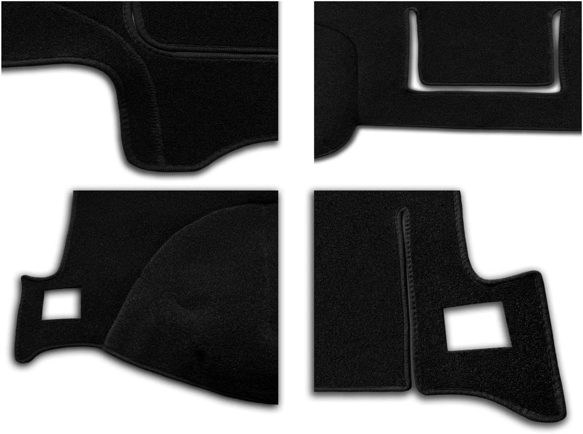 Dashboard Cover Dash Cover Mat Fit for F100 F150 F250 F350 1980 1981 1982 1983 1984 1985 1986 (80-86 Black) J71 - Delicate Leather