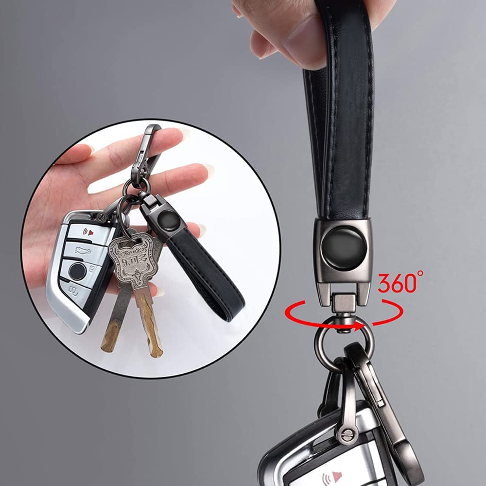 key chain car keyring accessories suitable men and women business gifts birthday gifts (1 piece) - Delicate Leather