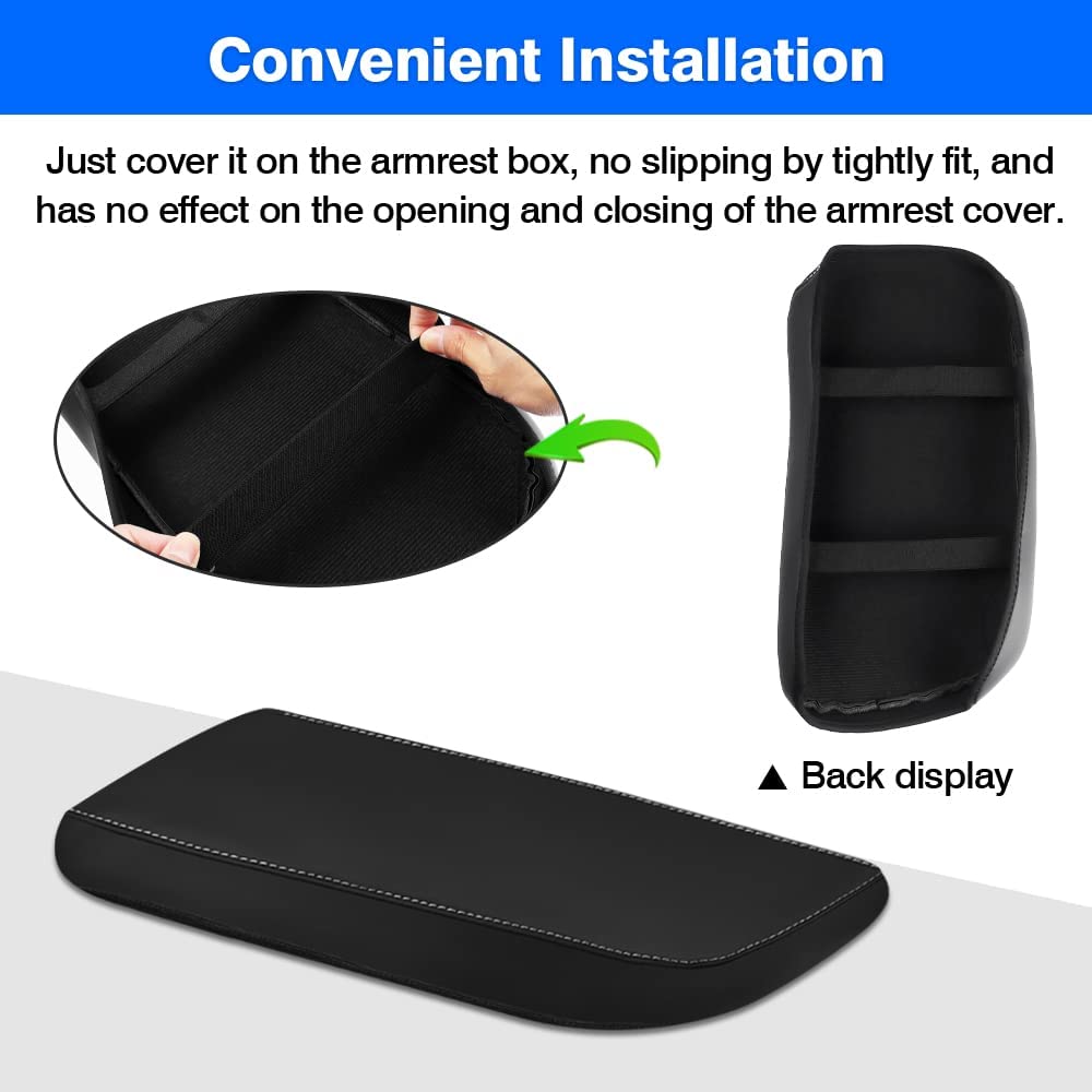 Custom Fit for Center Console Cover 2015-2020 2021 NX NX300h/NX300/NX200t Accessories Armrest Cover Anti-Scratch Leather Protector - Delicate Leather