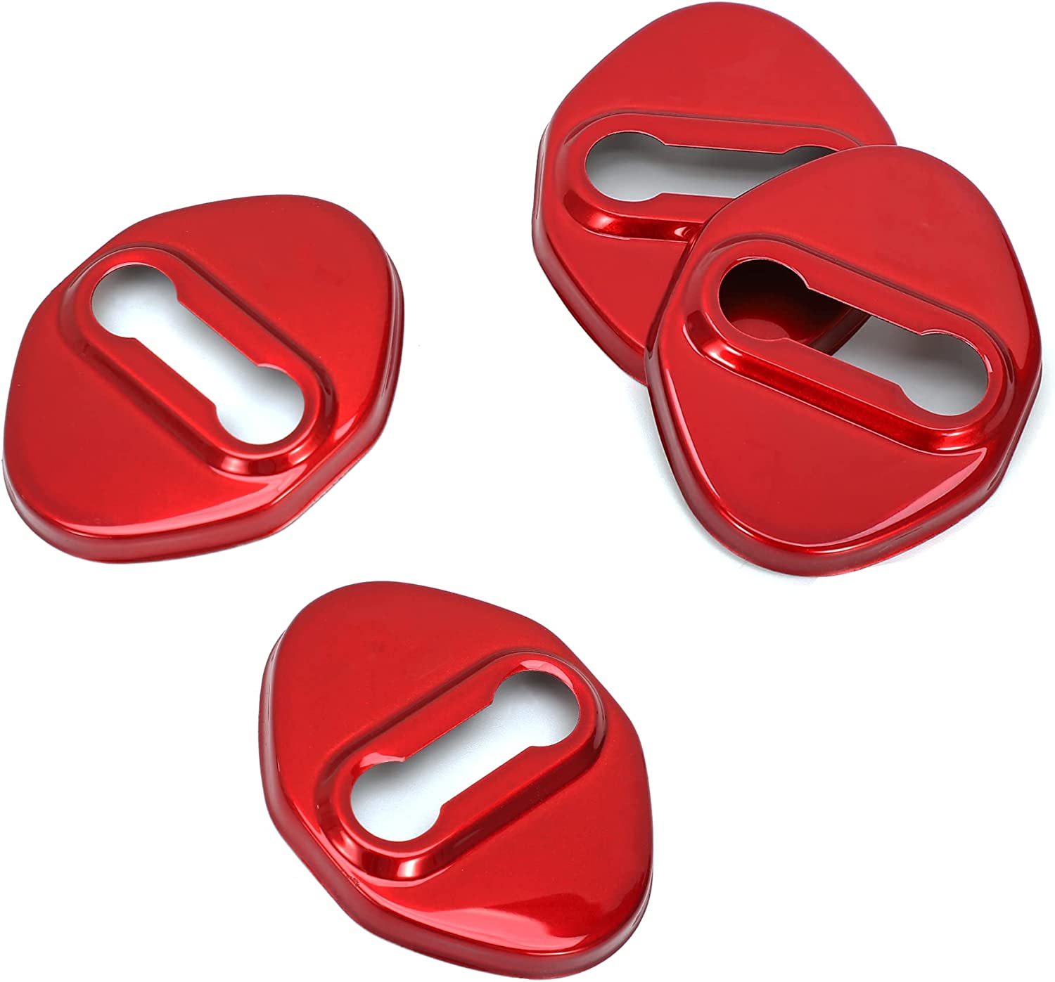 4pcs Car Door Lock Latches Cover Compatible with Accord Civic CR-V XR-V HR-V UR-V Odyssey Crosstour Pilot Vezel Stainless Steel Car Door Lock Protector Sports Style Accessories - Delicate Leather